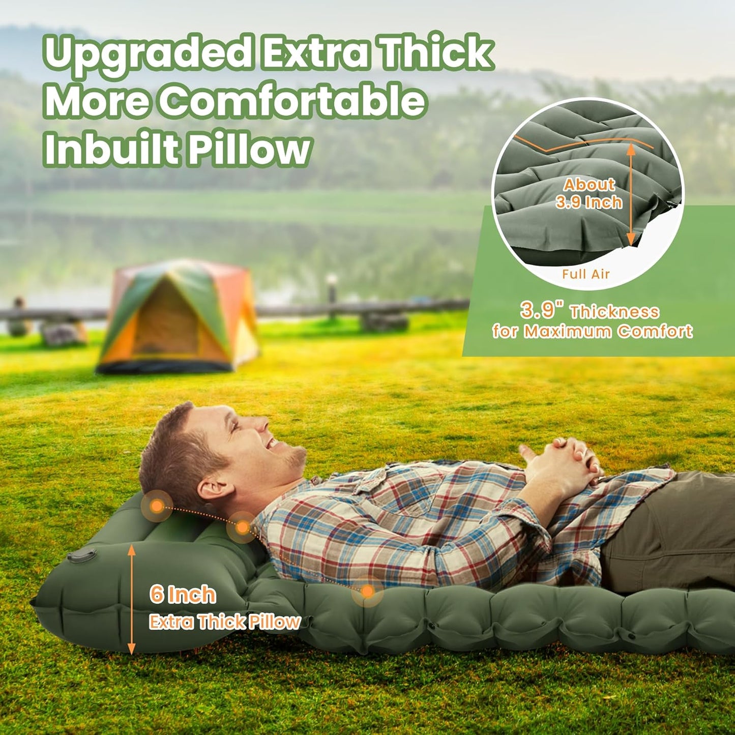 Colchón inflable para acampar ROPODA