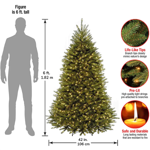 Albero di Natale pieghevole con luci 🎄 Albero di Natale pieghevole con luci 🎁