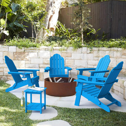 Miranda Foldable Adirondack Chairs with Cup Holders