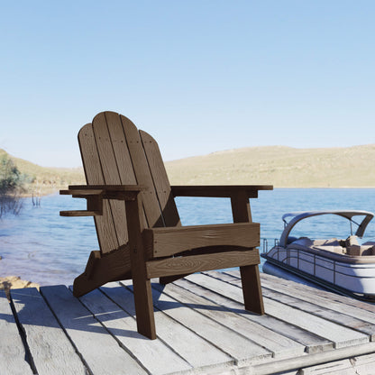 Miranda Foldable Adirondack Chairs with Cup Holders