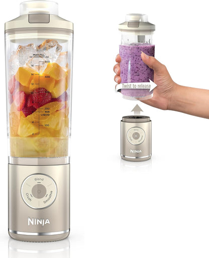 Frullatore Personale Portatile Twist & Go – 3 Programmi, Smoothie e Ghiaccio
