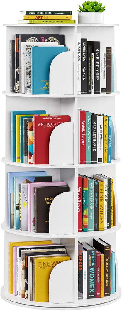 Libreria girevole a 4 livelli, libreria girevole a 360 gradi