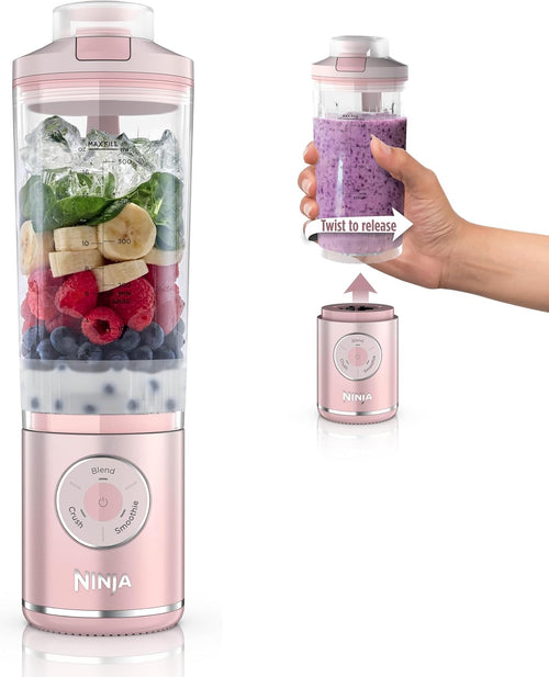 Frullatore Personale Portatile Twist & Go – 3 Programmi, Smoothie e Ghiaccio