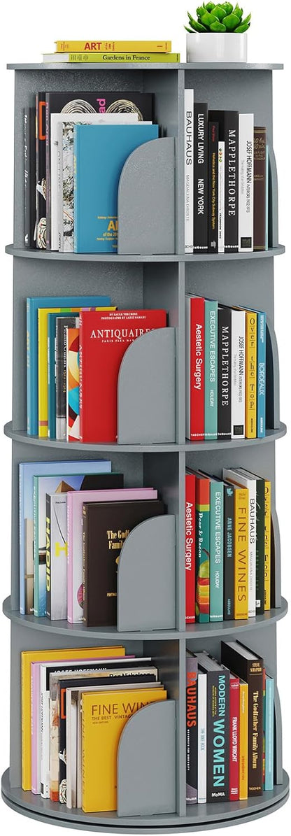 Libreria girevole a 4 livelli, libreria girevole a 360 gradi