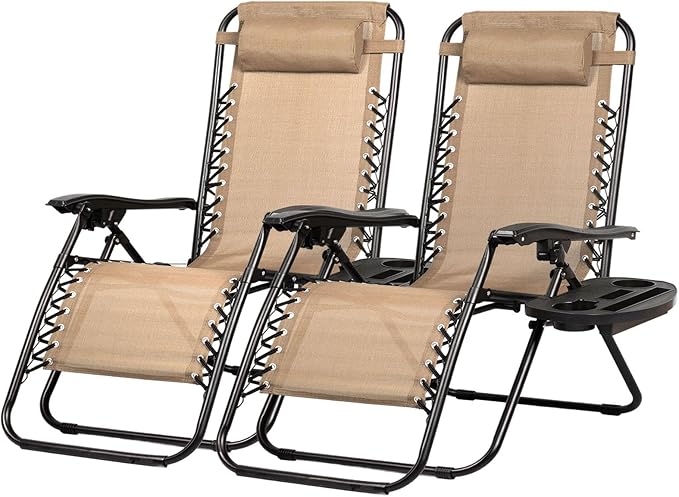 Sedie a sdraio Zero Gravity Lounge con cuscino