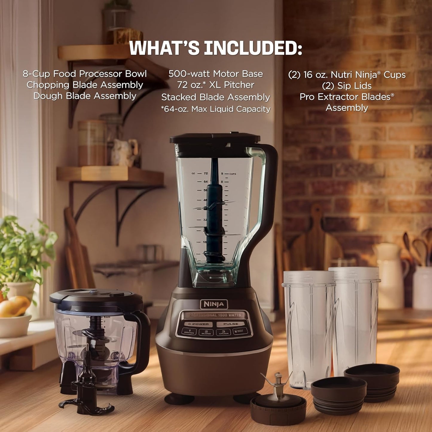 Ninja | Robot da cucina e frullatore tutto-in-uno per smoothie